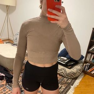 Lululemon High Neck Ribbed Corset Crop size 6